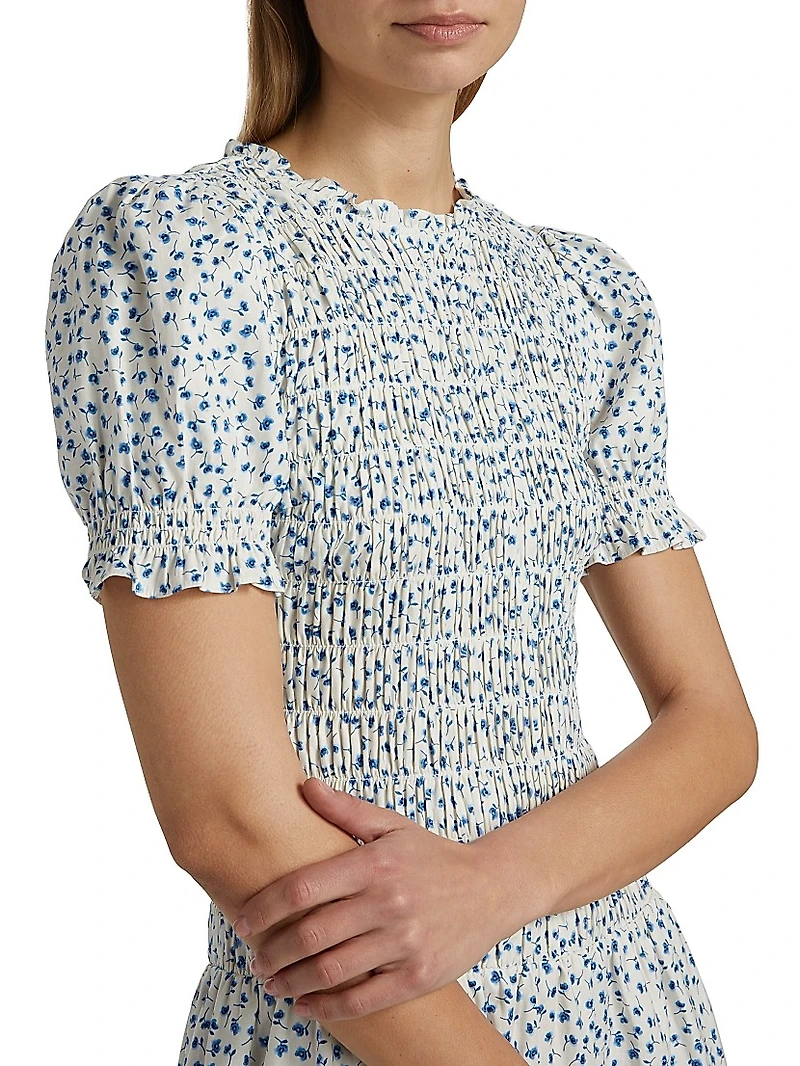 Leannah Floral Smocked Minidress