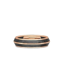 Knife Edge Band Ring 18K Rose Gold
