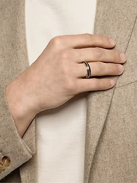 Knife Edge Band Ring 18K Rose Gold