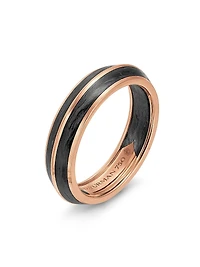 Knife Edge Band Ring 18K Rose Gold