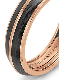 Knife Edge Band Ring 18K Rose Gold