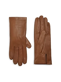 Cut-Out Leather Gloves