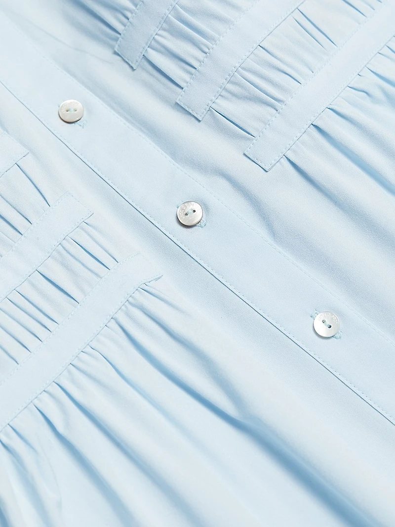 Maggio Stretch Cotton Midi-Shirtdress