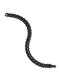 Curb Chain Angular Link Bracelet Titanium