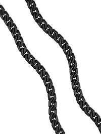 Curb Chain Angular Link Necklace Titanium