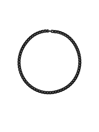 Curb Chain Angular Link Necklace Titanium