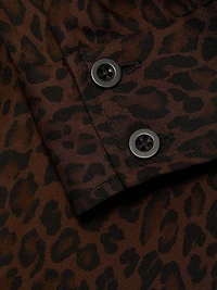 Gillian Leopard Silk Top
