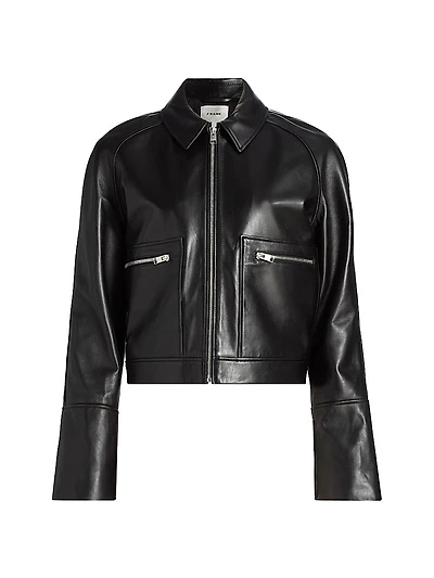 The Leather Zip-Front Jacket