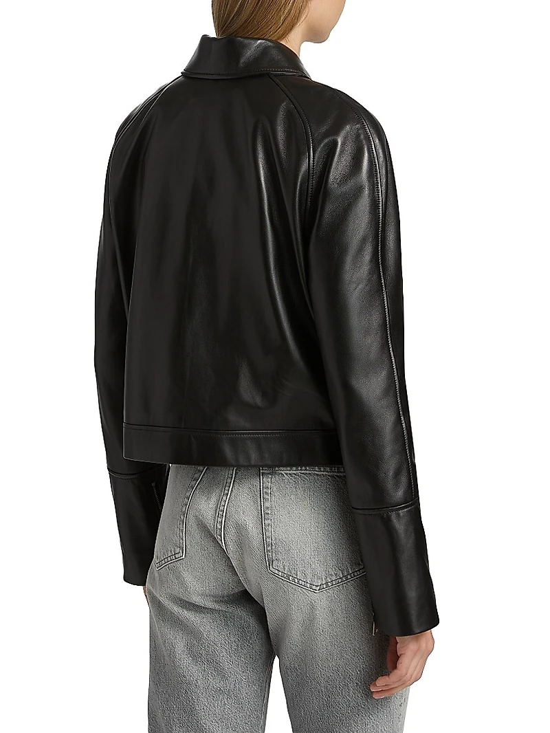 The Leather Zip-Front Jacket