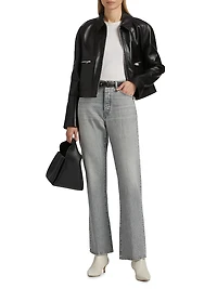 The Leather Zip-Front Jacket