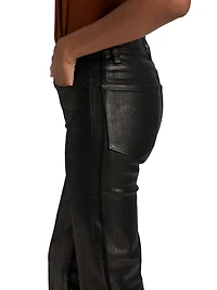Le Sleek Straight Faux Leather Pants