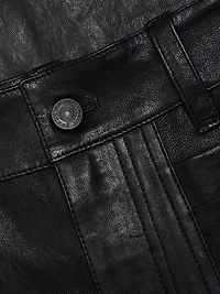 Le Slim Palazzo Modernist Leather Pants