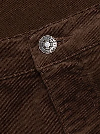 Le Sleek Straight Cotton-Blend Corduroy Pants