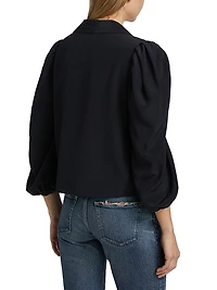 The Sailor Silk Long-Sleeve Blouse