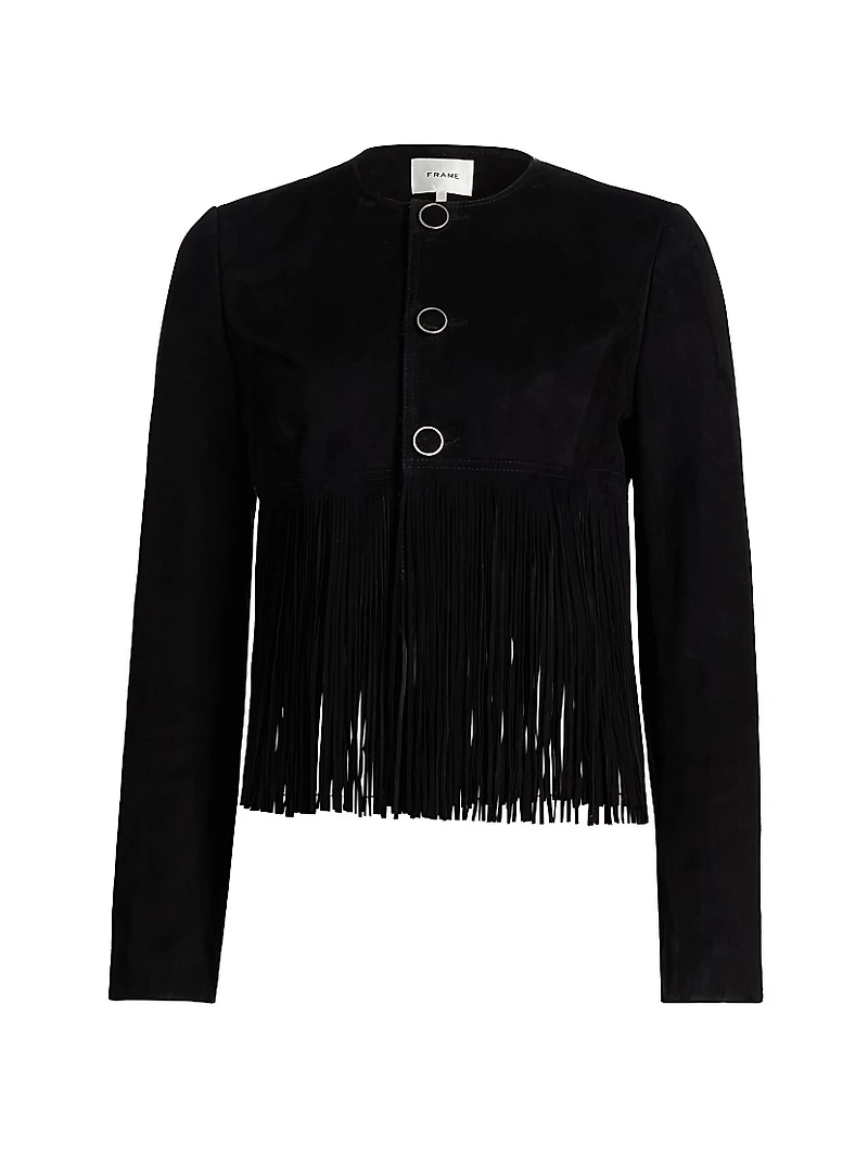 The Saddle Fringed Suede Jacket