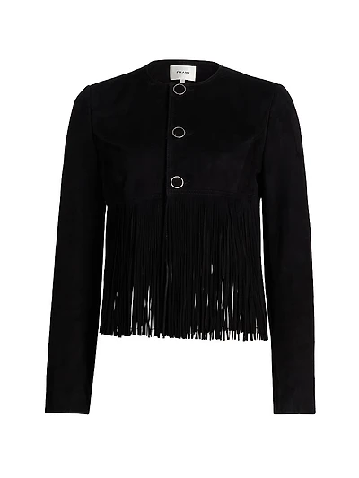 The Saddle Fringed Suede Jacket