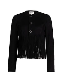 The Saddle Fringed Suede Jacket