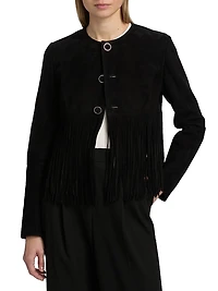 The Saddle Fringed Suede Jacket