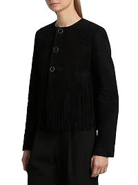 The Saddle Fringed Suede Jacket