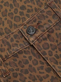 Le Sleek Leopard Straight-Leg Jeans
