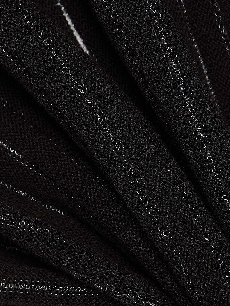 Sheer Striped Cotton Sweater