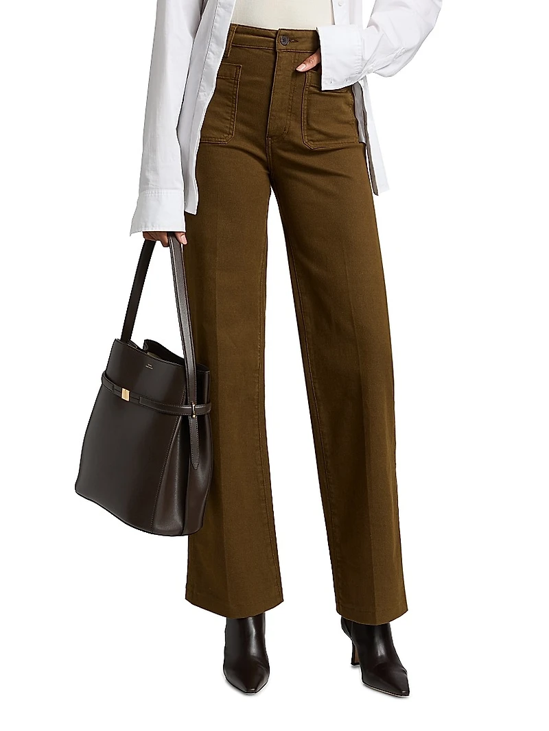 The Refined High-Rise Wide Flared Jeans
