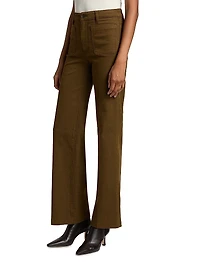 The Refined High-Rise Wide Flared Jeans