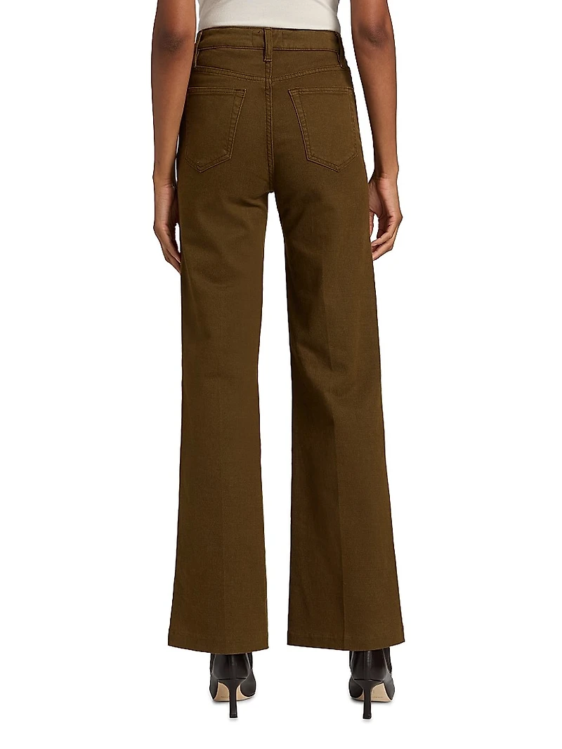 The Refined High-Rise Wide Flared Jeans