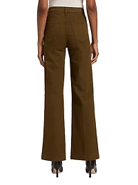 The Refined High-Rise Wide Flared Jeans