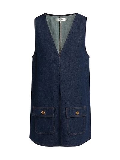 The Pinafore Denim Minidress
