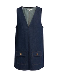 The Pinafore Denim Minidress