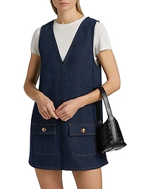 The Pinafore Denim Minidress