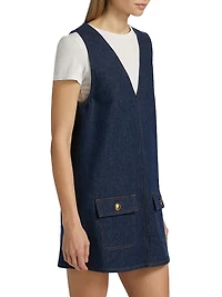 The Pinafore Denim Minidress