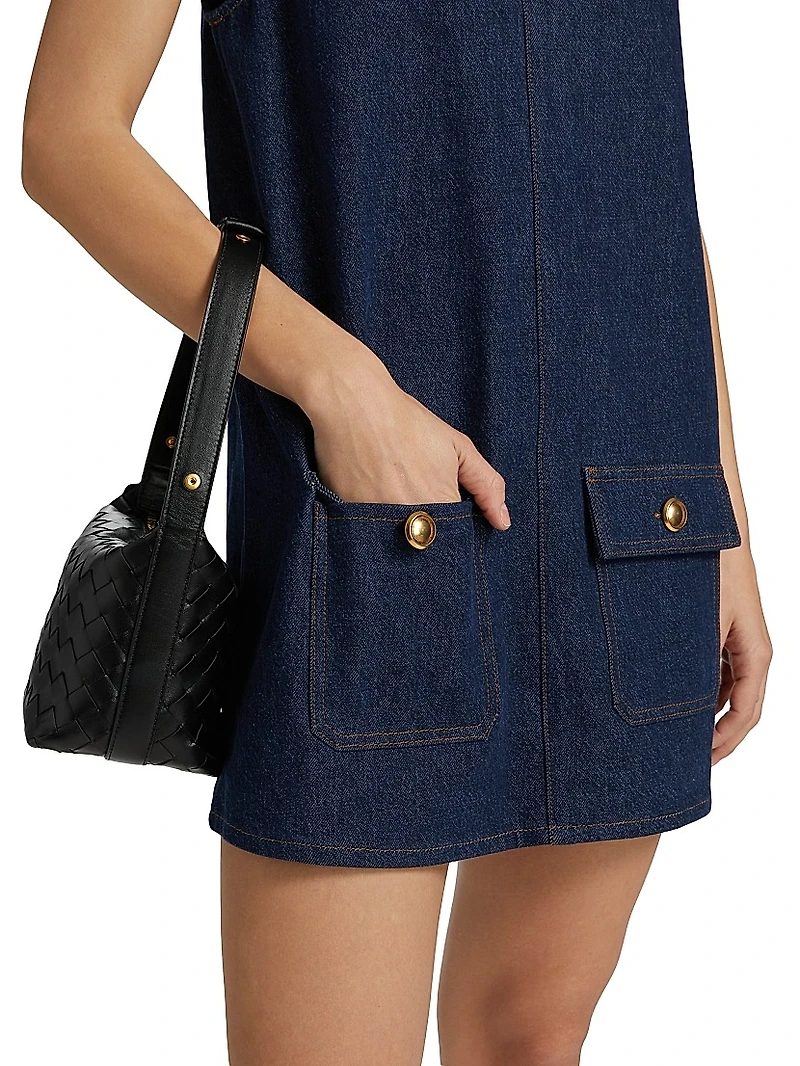 The Pinafore Denim Minidress