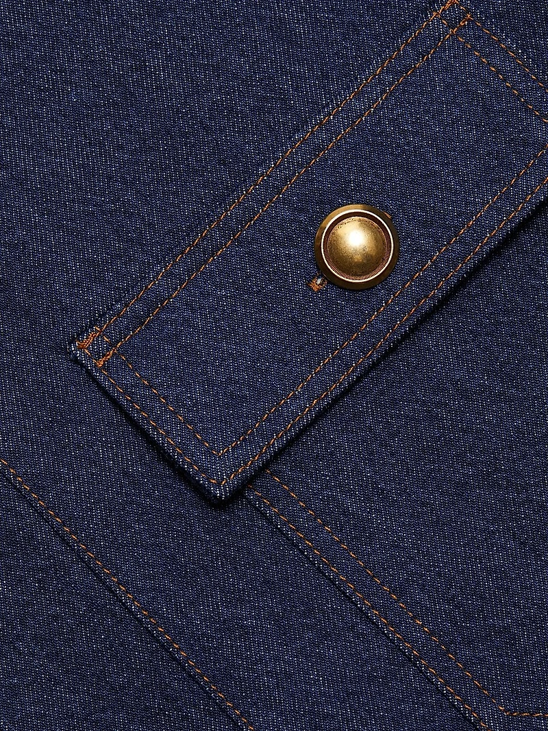 The Pinafore Denim Minidress