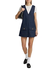 The Pinafore Denim Minidress