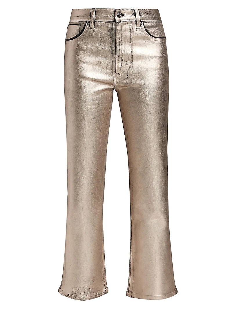 The Reboot Metallic Crop Jeans