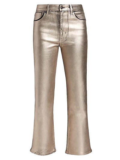 The Reboot Metallic Crop Jeans