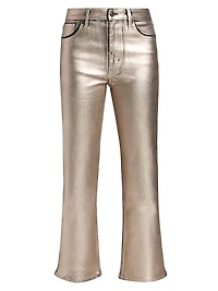 The Reboot Metallic Crop Jeans