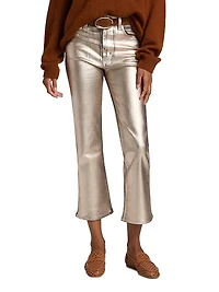 The Reboot Metallic Crop Jeans