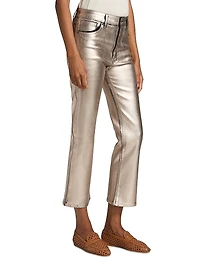 The Reboot Metallic Crop Jeans