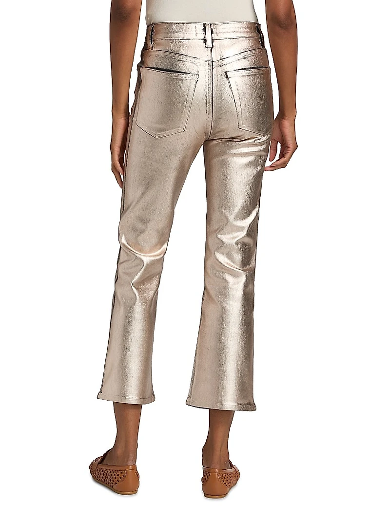 The Reboot Metallic Crop Jeans