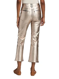 The Reboot Metallic Crop Jeans