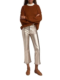 The Reboot Metallic Crop Jeans