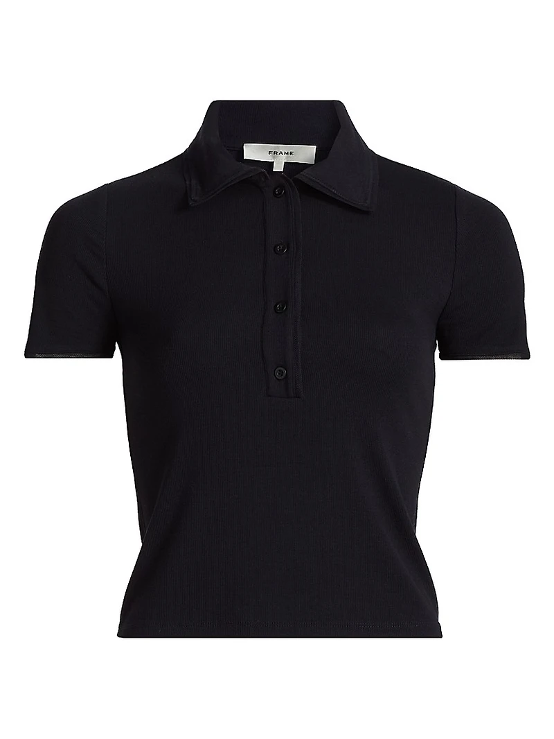 The Mesh-Trim Polo Shirt