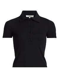 The Mesh-Trim Polo Shirt