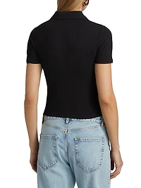 The Mesh-Trim Polo Shirt