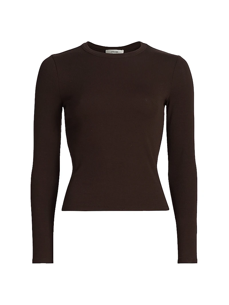 The Rib Crewneck Long-Sleeve T-Shirt