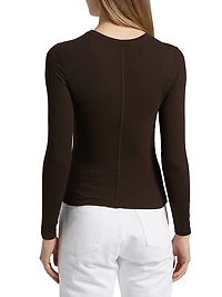 The Rib Crewneck Long-Sleeve T-Shirt