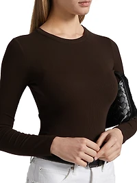 The Rib Crewneck Long-Sleeve T-Shirt